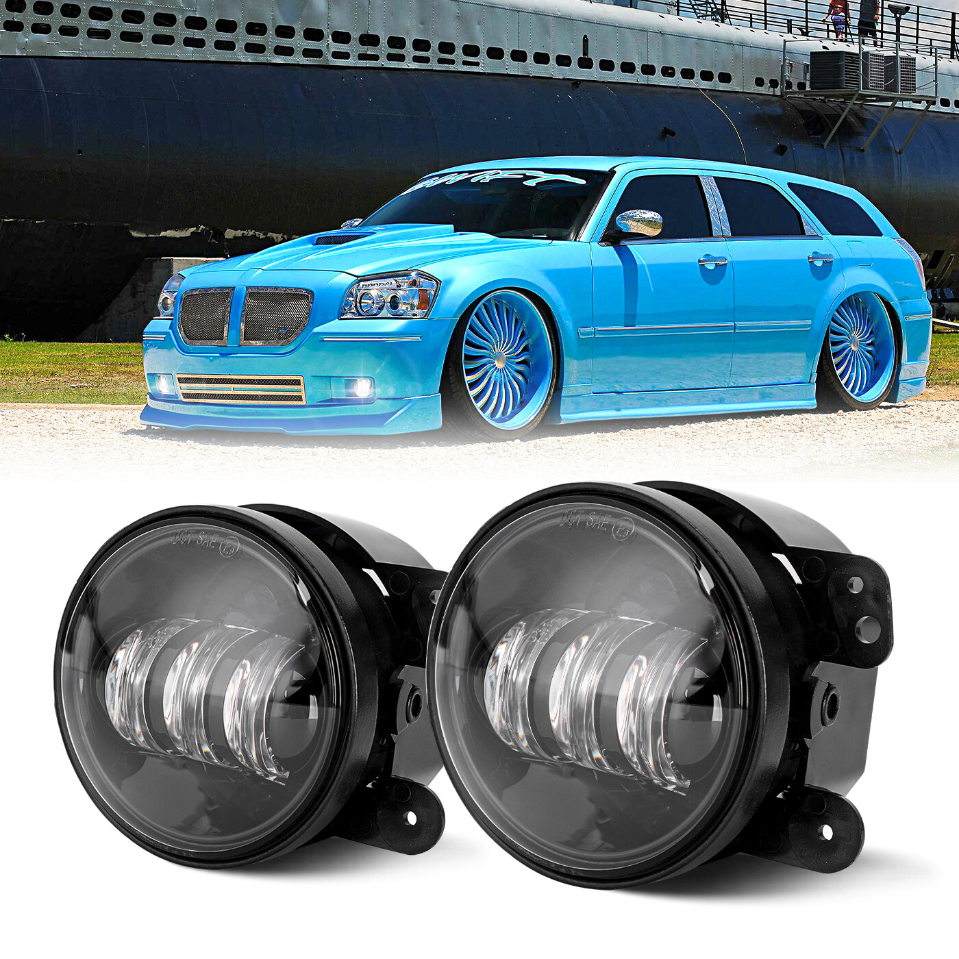 Pair For Dodge Magnum 2005-2008 60W 4