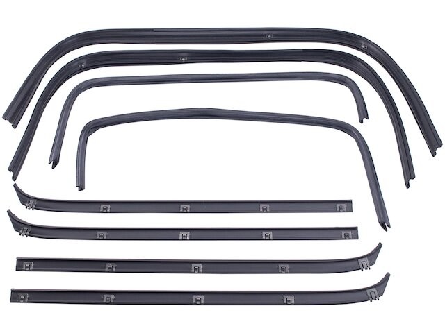 TRQ 68ND47Z Door Window Belt Weatherstrip Kit Fits 1982-1984 Dodge Rampage