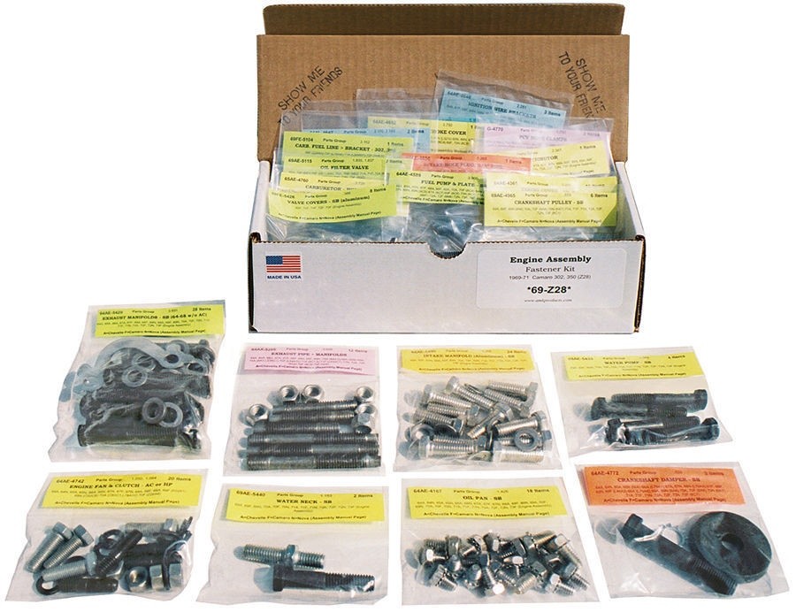 1968 Pontiac GTO Coupe Master Interior Fastener Screw Kit AMK 68TN-CP