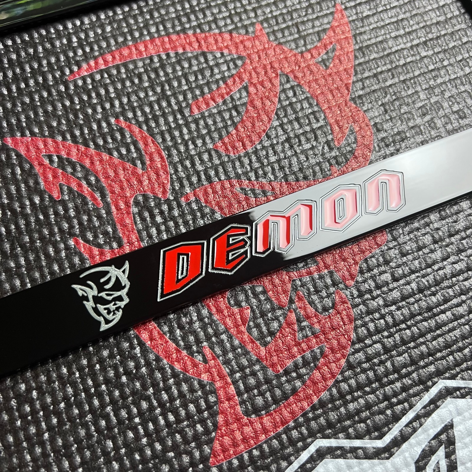 Rare Dodge Demon Black License Plate Frame Dodge Demon 170 OEM