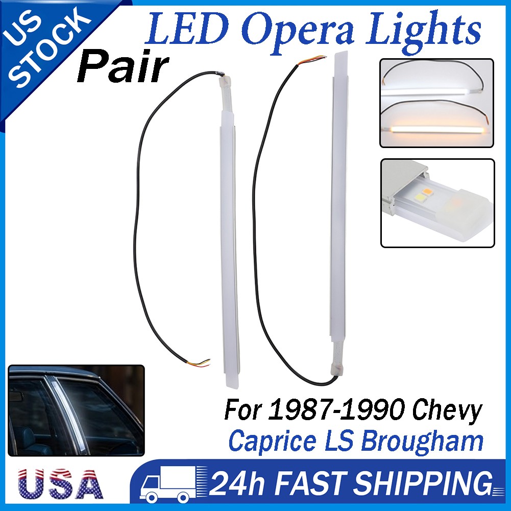 White Led Opera Light PAIR For Chevrolet Caprice LS Brougham 1987 1988 1989 1990