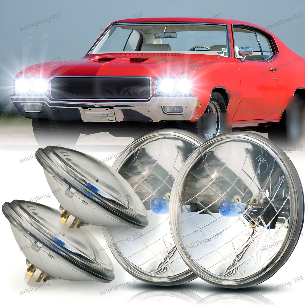4PC Fits Buick GS 455 1970-1972 Round 5-3/4 5.75