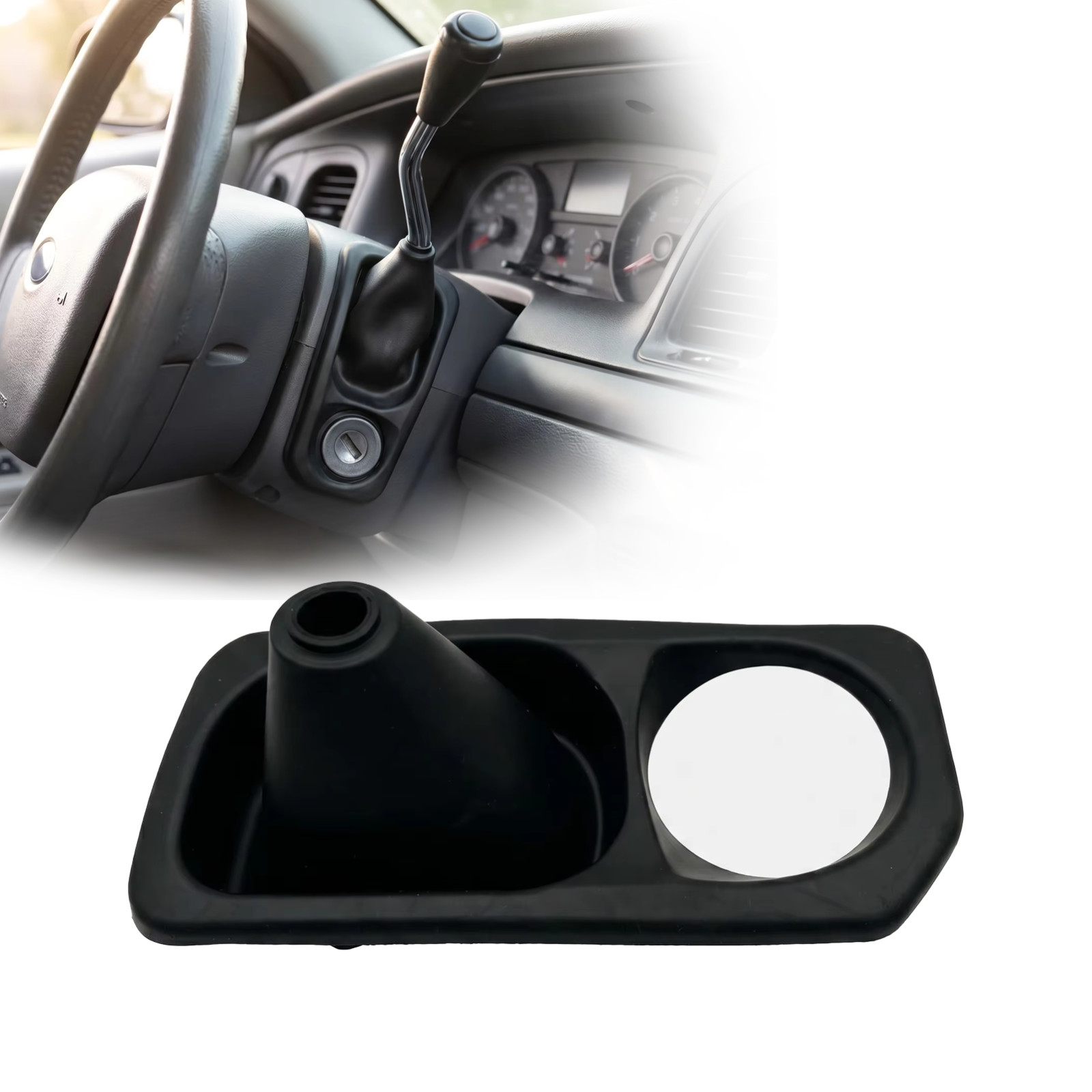 Shift Boot cover for 2005-2012 Ford Crown Victoria, Mercury Grand Marquis-Black