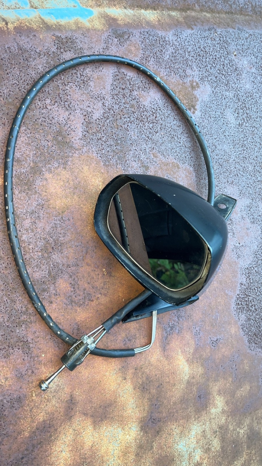 1980 AMC Spirit Eagle SX/4 Drivers Side Remote Black Sport Mirror Good Shape